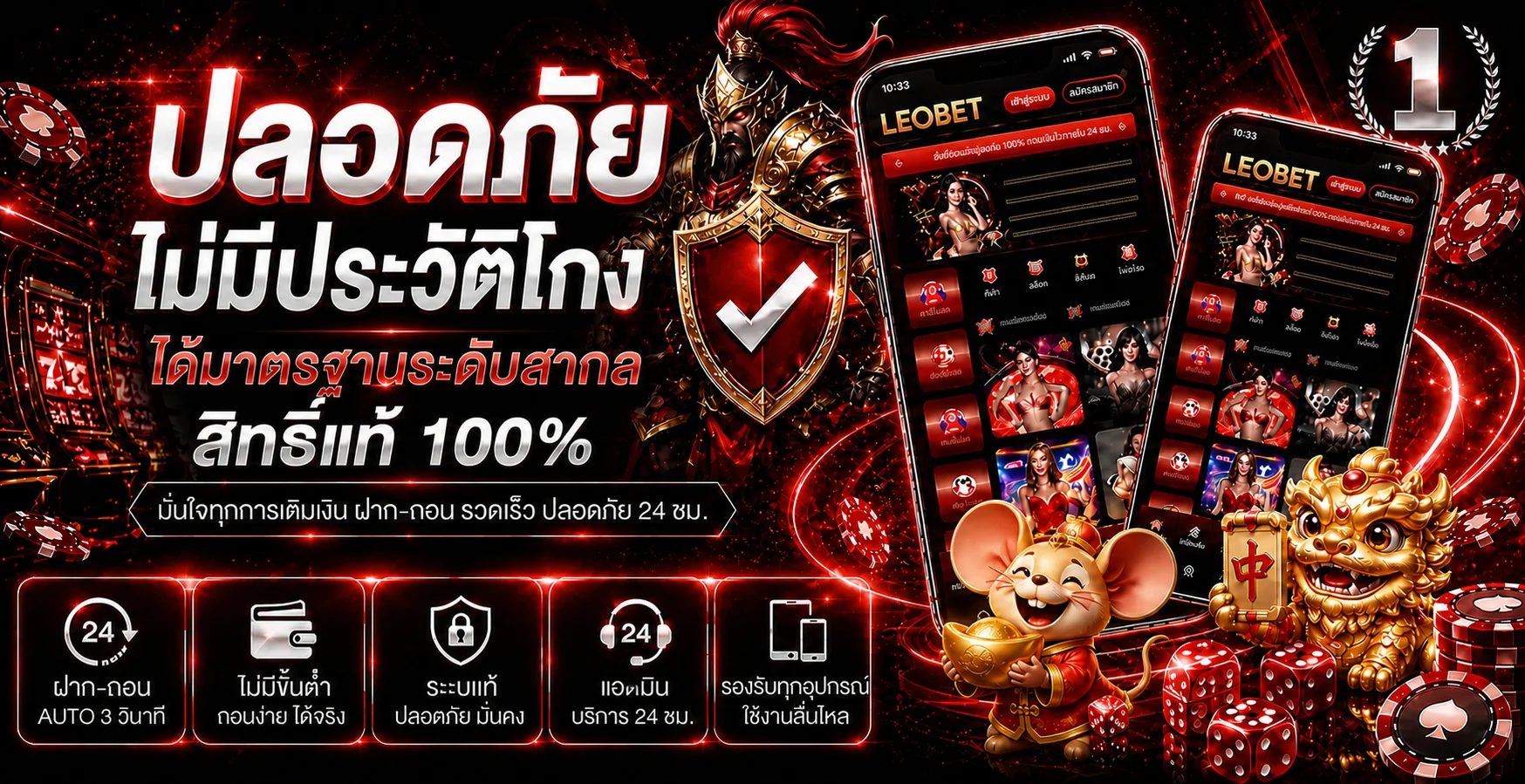 ภาพประกอบ LEOBET คาสิโนและการตรวจความปลอดภัย